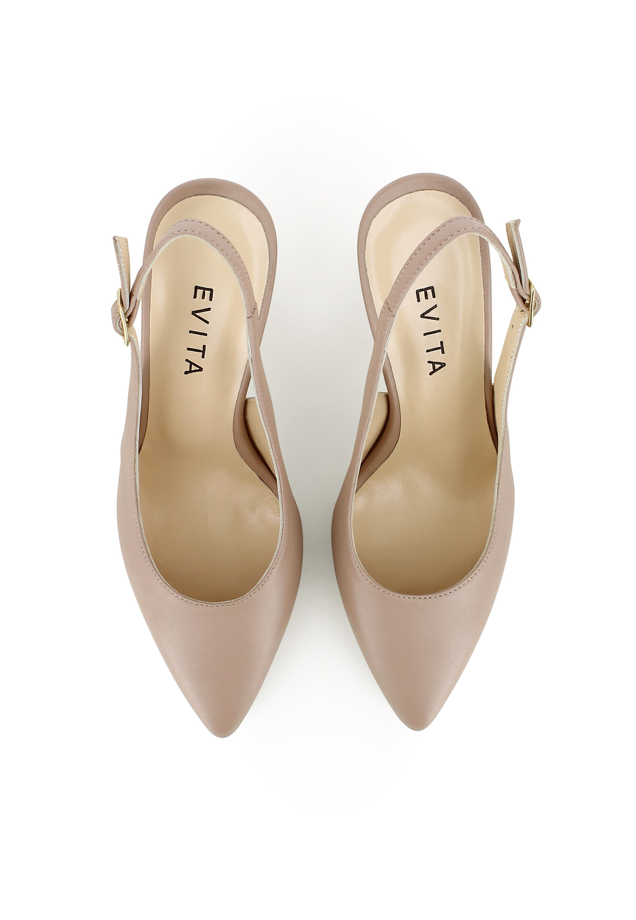 EVITA Slingback pumps 'BEA' in Brown