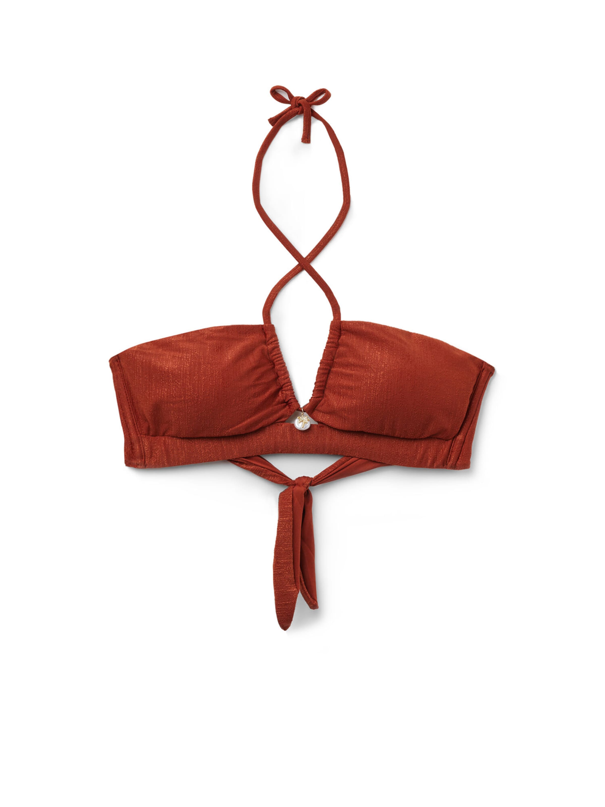 Tezenis Bikini Top 'Paradise Bay' in Brown: front