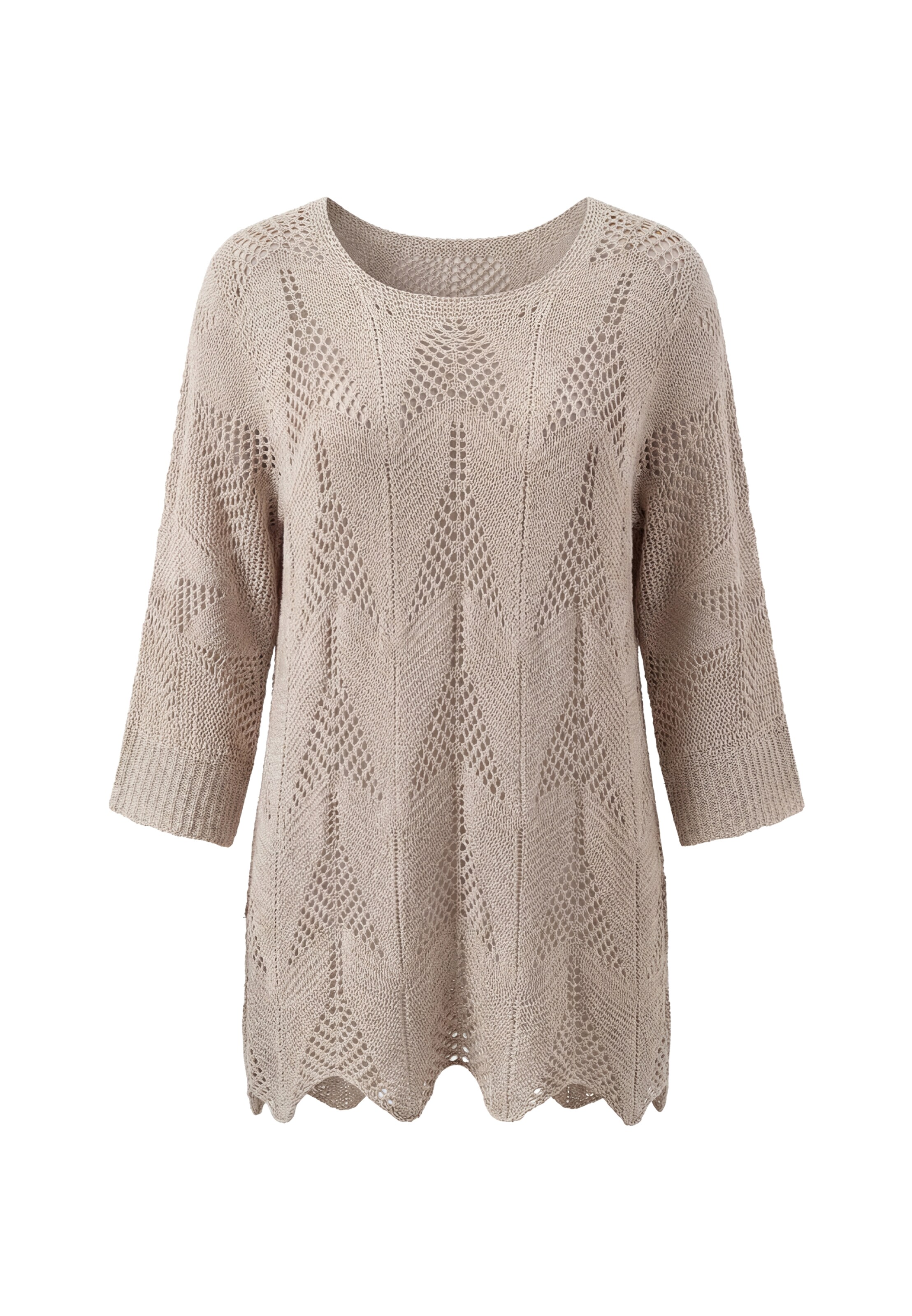 usha FESTIVAL - Jersey en beige: frente