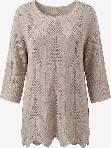 usha FESTIVAL - Jersey en beige: frente