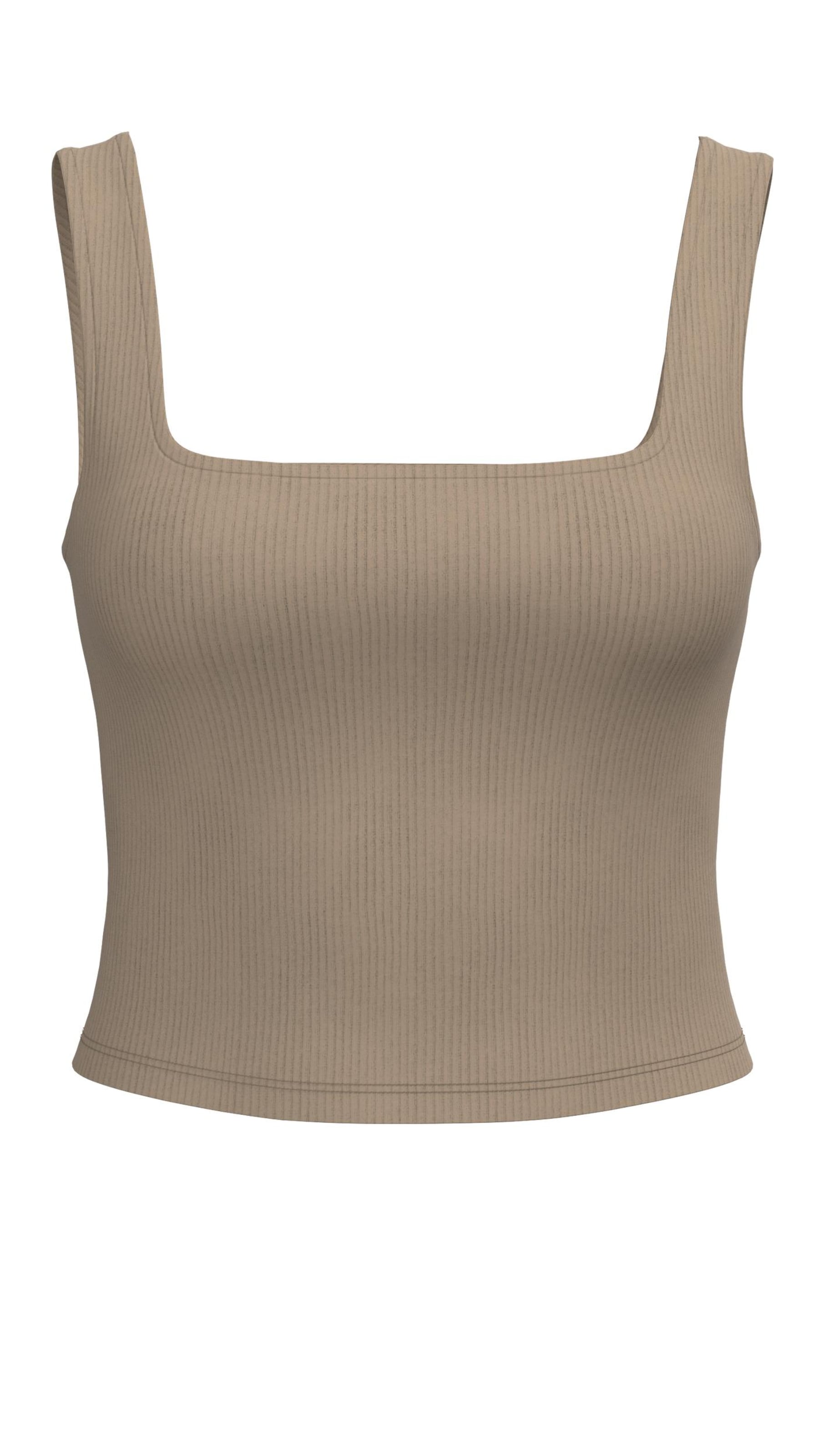 PIECES Top 'NUKISA' in Beige: Vorderseite