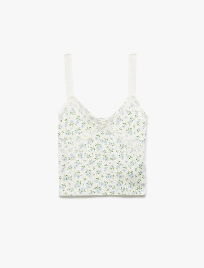 Koton Top in Light blue / Green / White, Item view