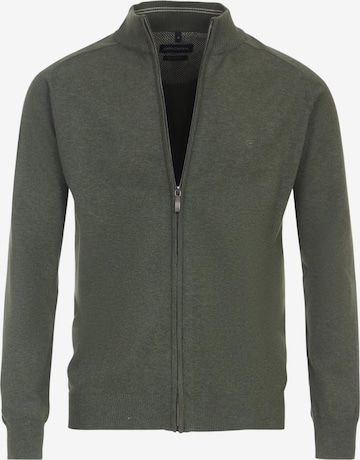 CASAMODA Strickjacke 'Basic' in Grün: Vorderseite
