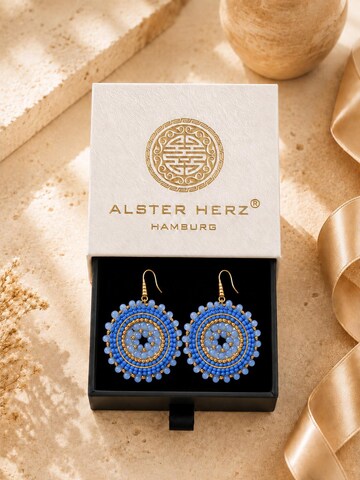 Orecchini 'IBIZA HALO' di Alster Herz in blu