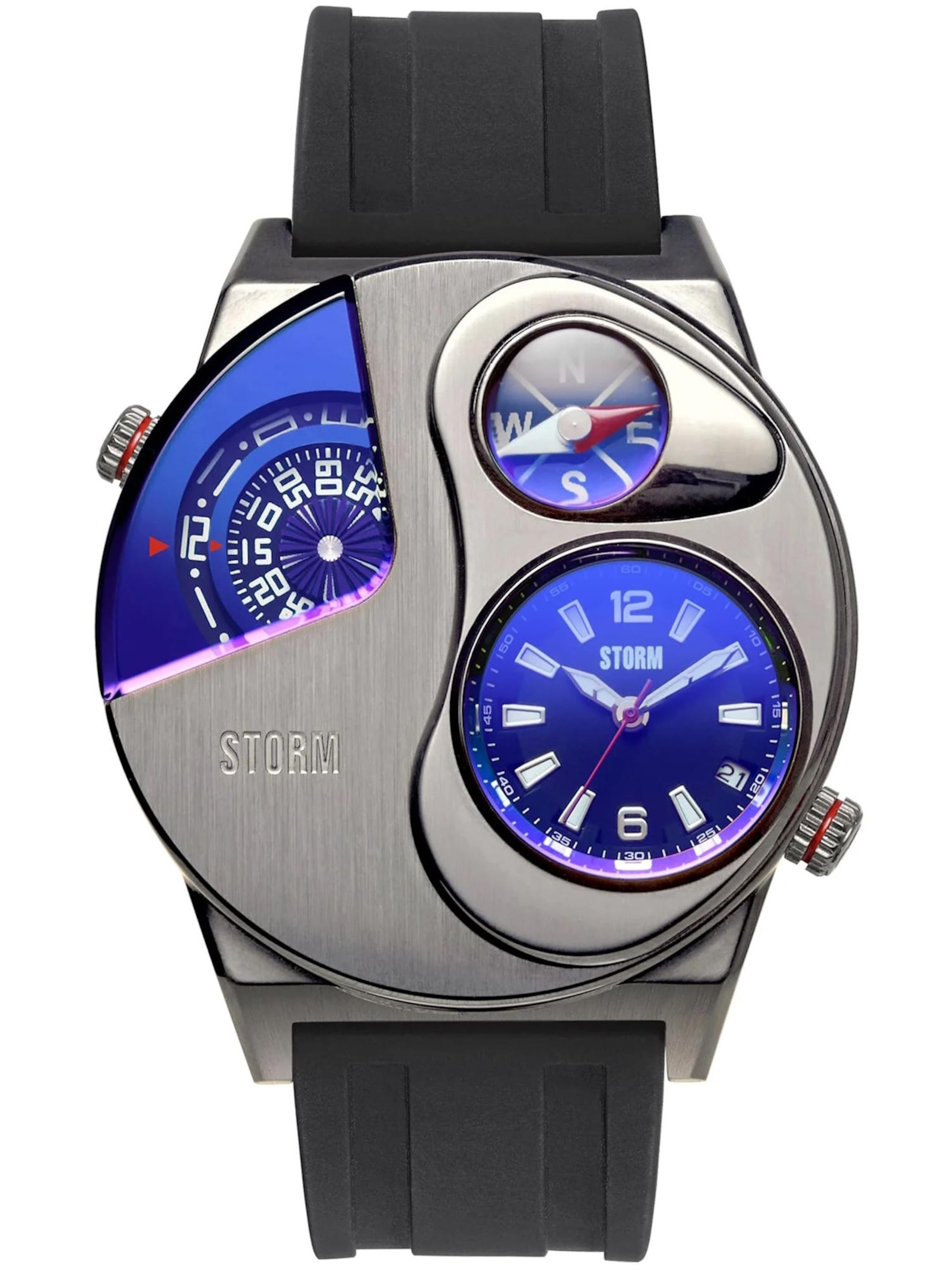 STORM Analog Watch 'Navitrek' in Silver: front