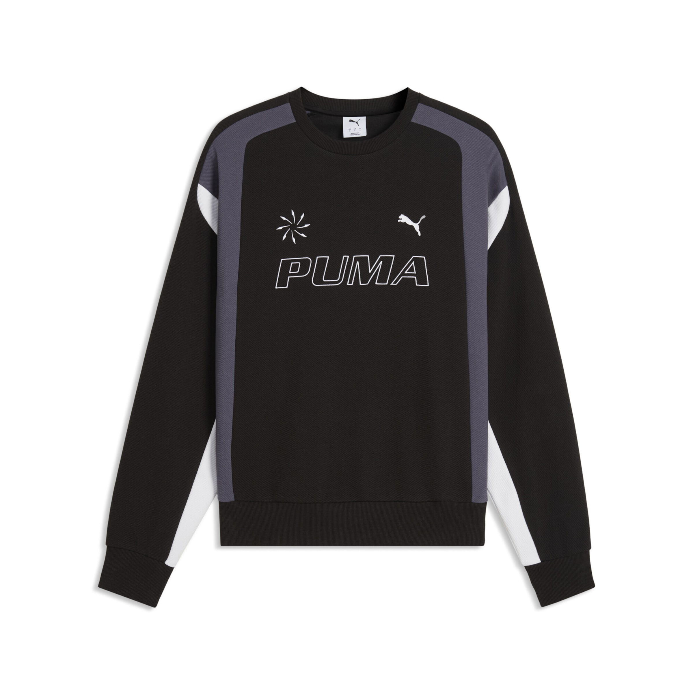 PUMA Sportsweatshirt in Zwart: voorkant