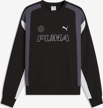 PUMA Sportsweatshirt in Zwart: voorkant