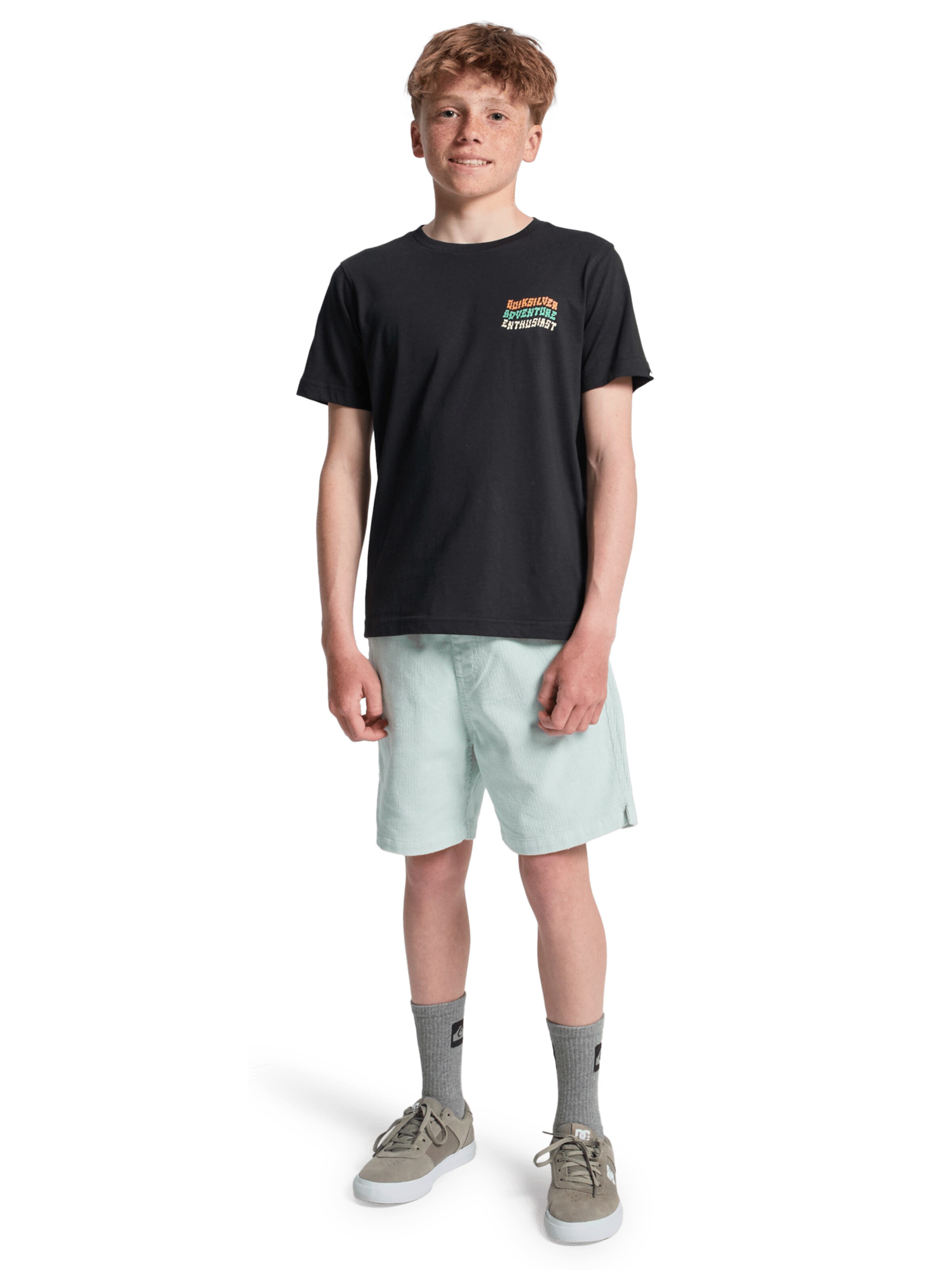 QUIKSILVER T-shirt 'Cosmic Character' in Schwarz