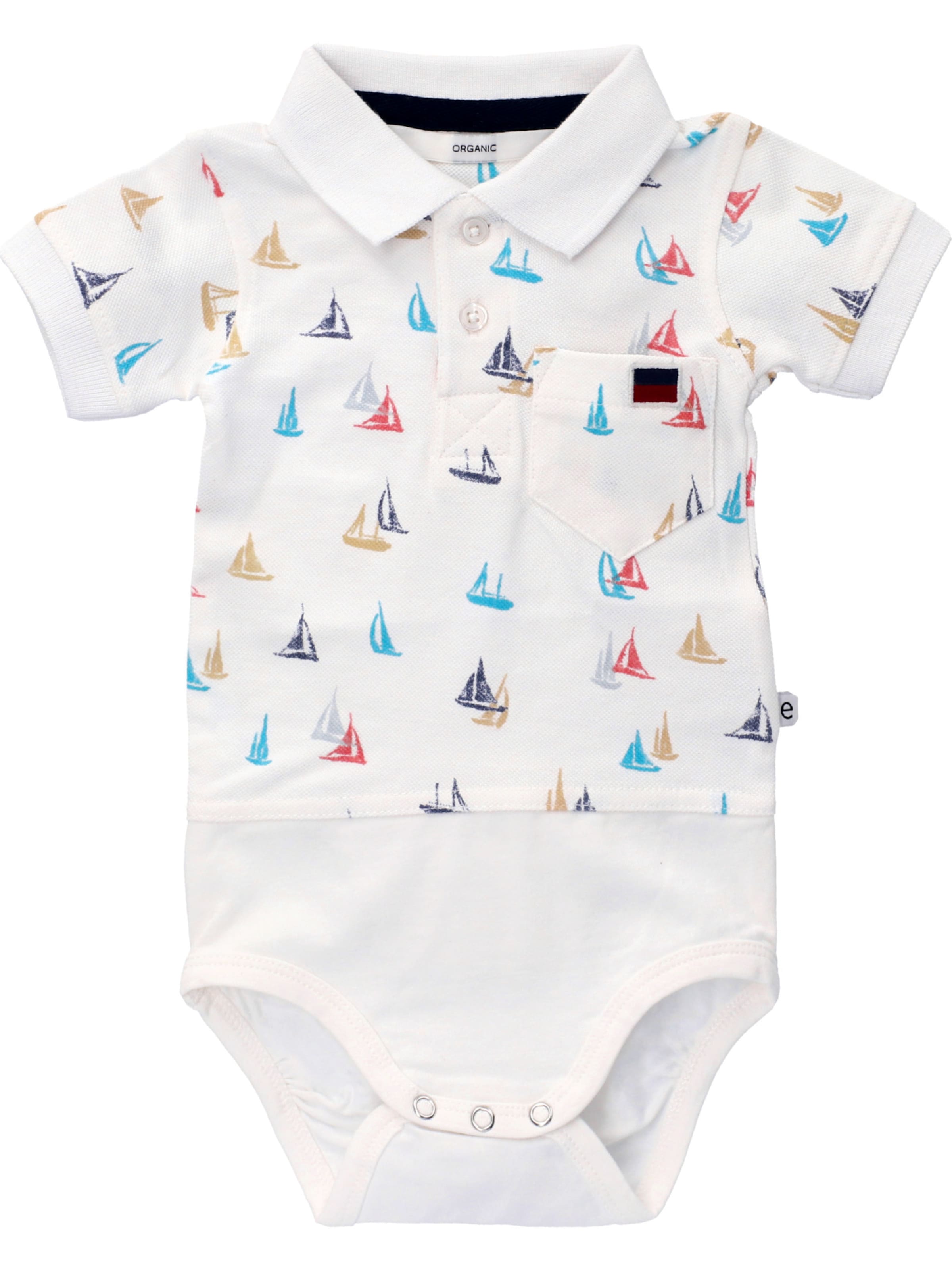 Ebbe Romper/Bodysuit 'Nino' in White: front