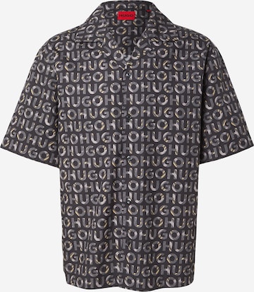 juoda HUGO Patogus modelis Marškiniai 'Espino': priekis