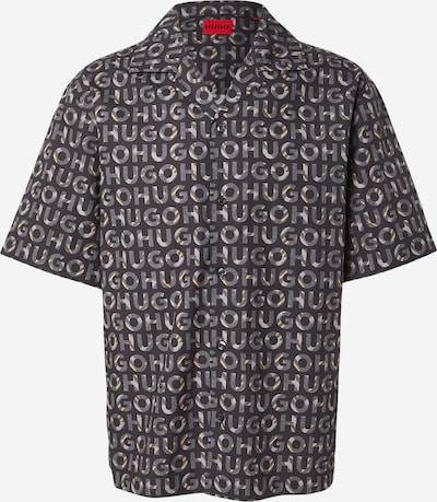 HUGO Košulja 'Espino' u žuta / siva / tamo siva / crna, Pregled proizvoda