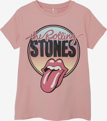 T-Shirt NAME IT en rose : devant