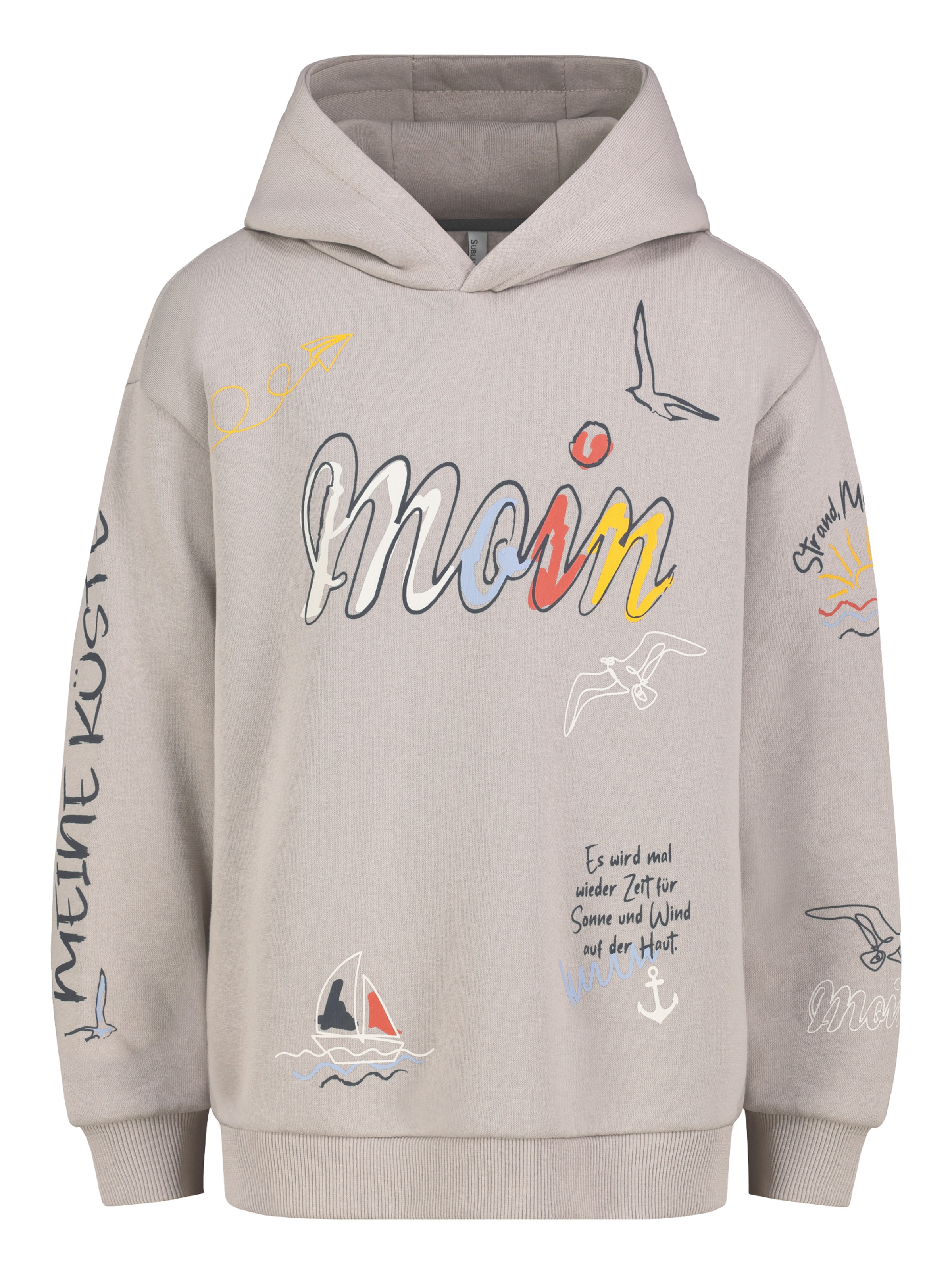 Sublevel Sweatshirt in Grau: Vorderseite