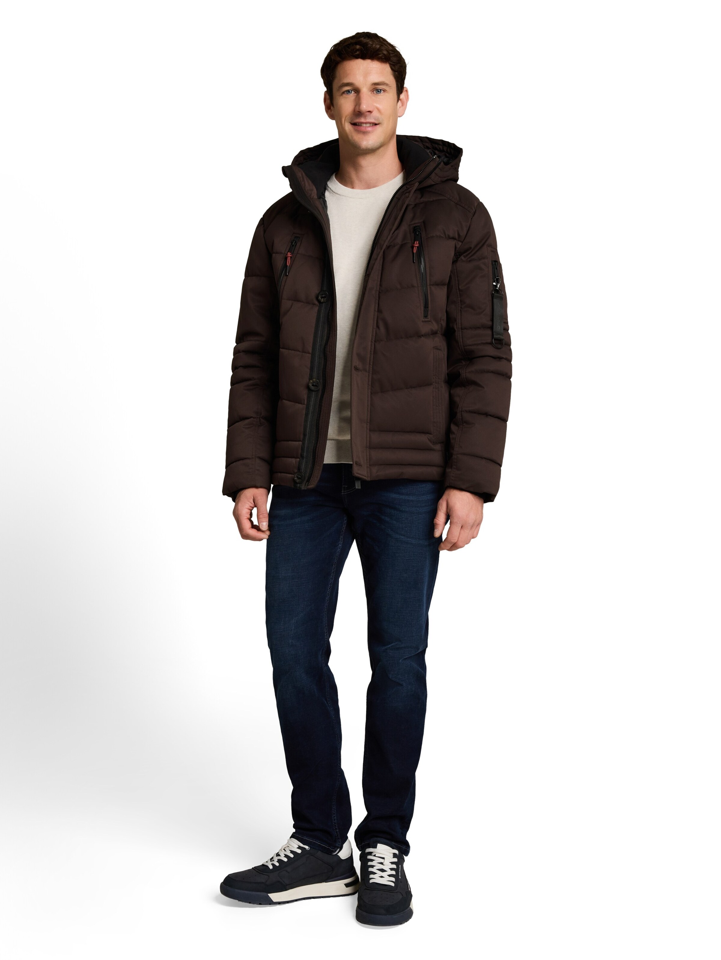 TOM TAILOR Winterjas in Bruin