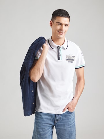 CAMP DAVID Shirt in White: front