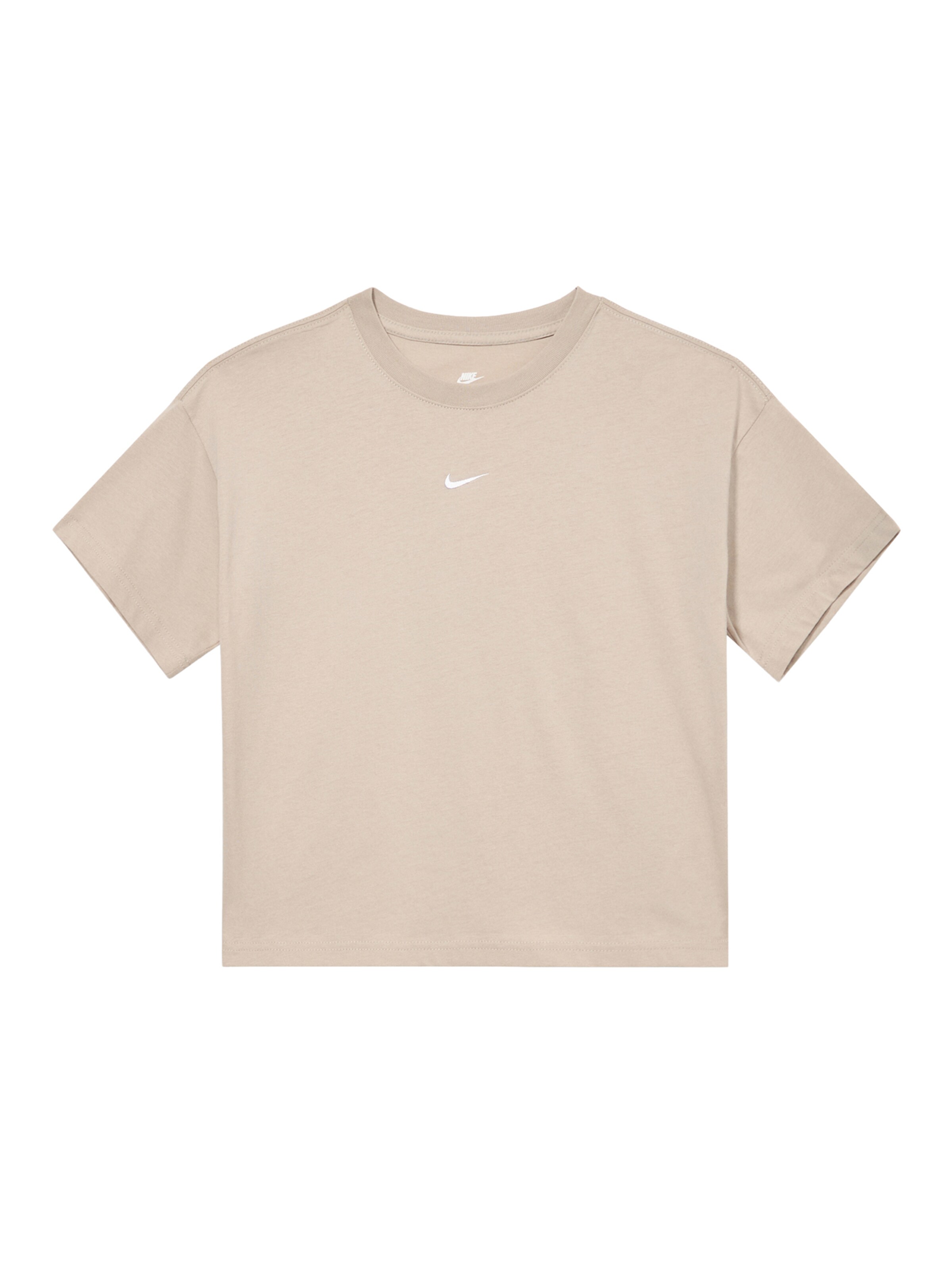 Nike Sportswear Тениска 'ESSNTL' в бежово: отпред