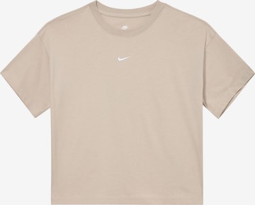 Nike Sportswear Футболка 'ESSNTL' в Бежевый: спереди