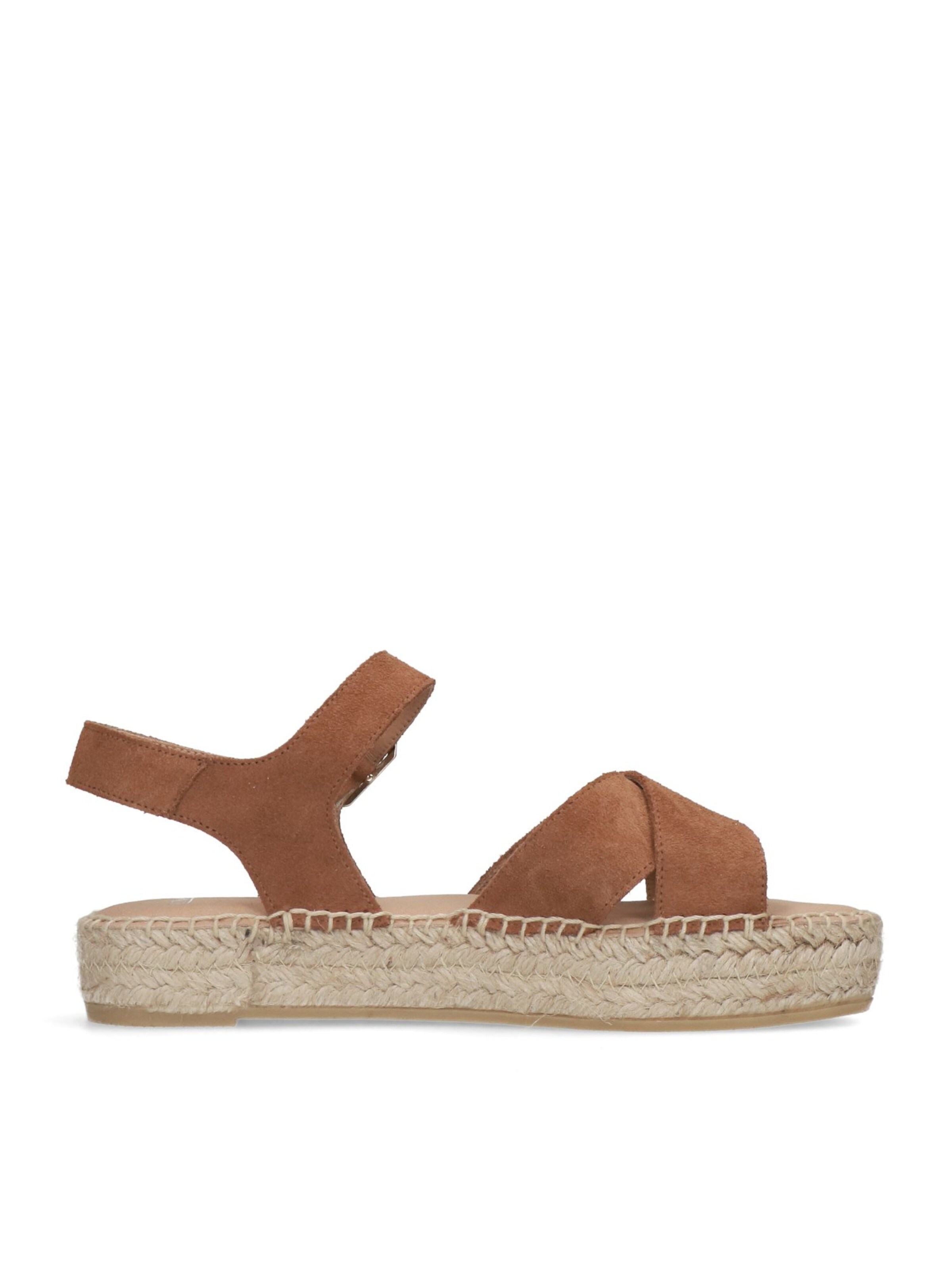 MANFIELD Sandale in Braun