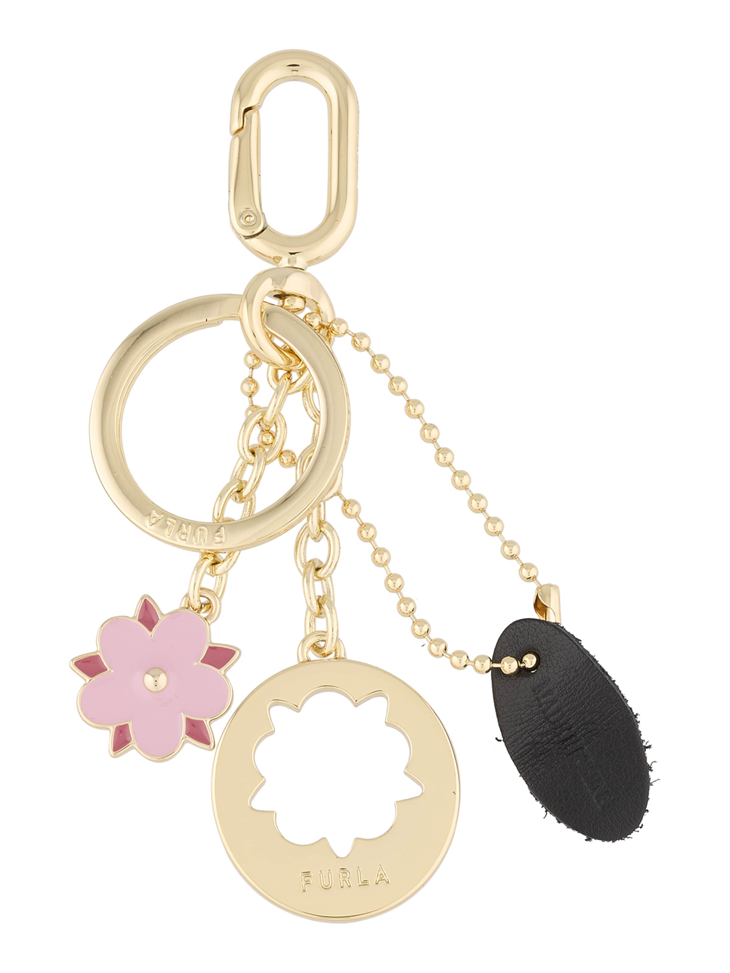 FURLA Breloczek do kluczy w kolorze różowy: przód