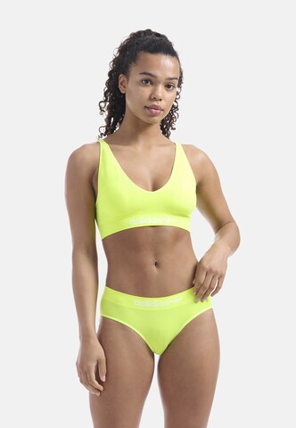 ADIDAS ORIGINALS Bralette Bra ' Low Back ' in Yellow