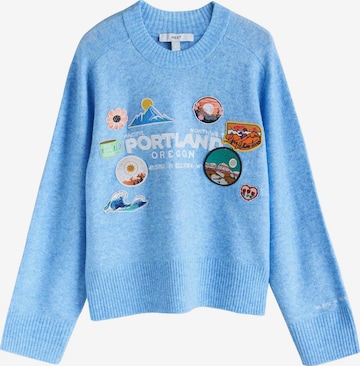 Next Neulepaita värissä sininen: etupuoli