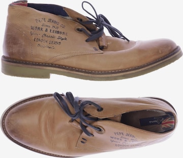 Pepe Jeans Flats & Loafers in 43 in Brown: front