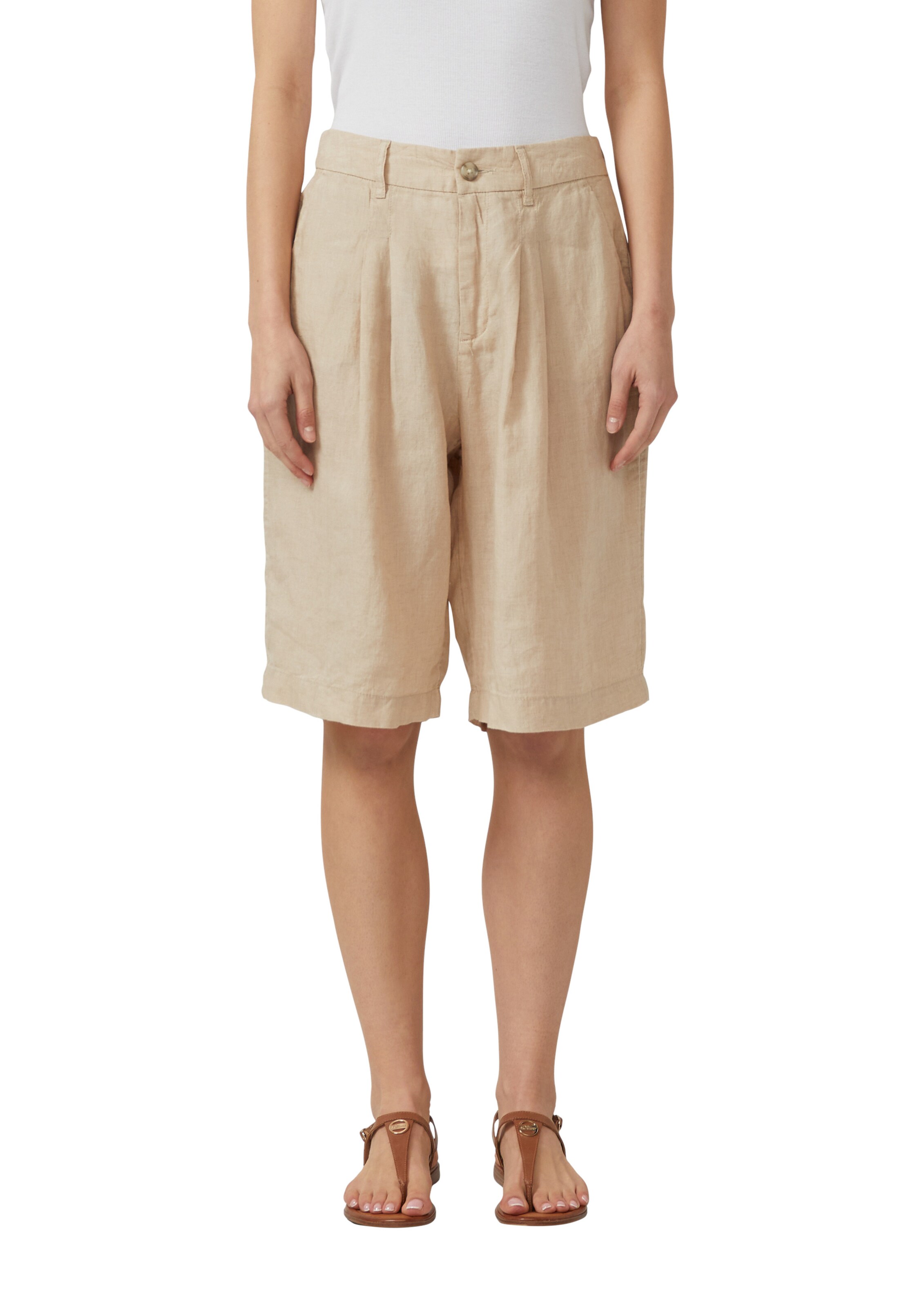 s.Oliver Wide Leg Hose in Beige