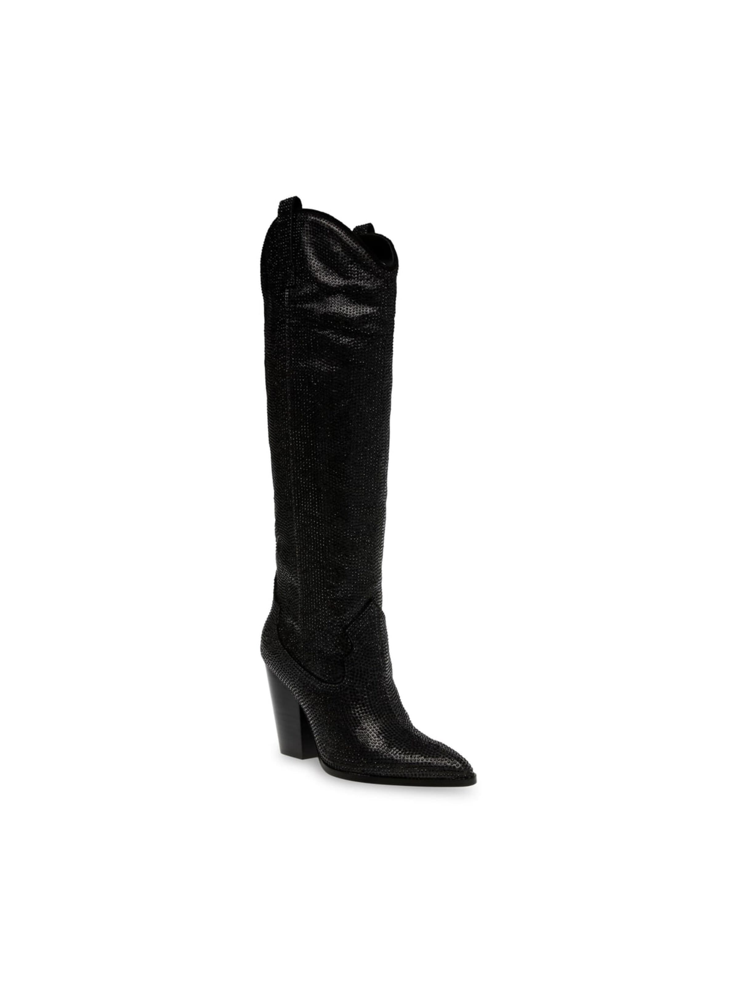 STEVE MADDEN Kozaki 'Lasoo-R Black Boots' w kolorze czarny: przód