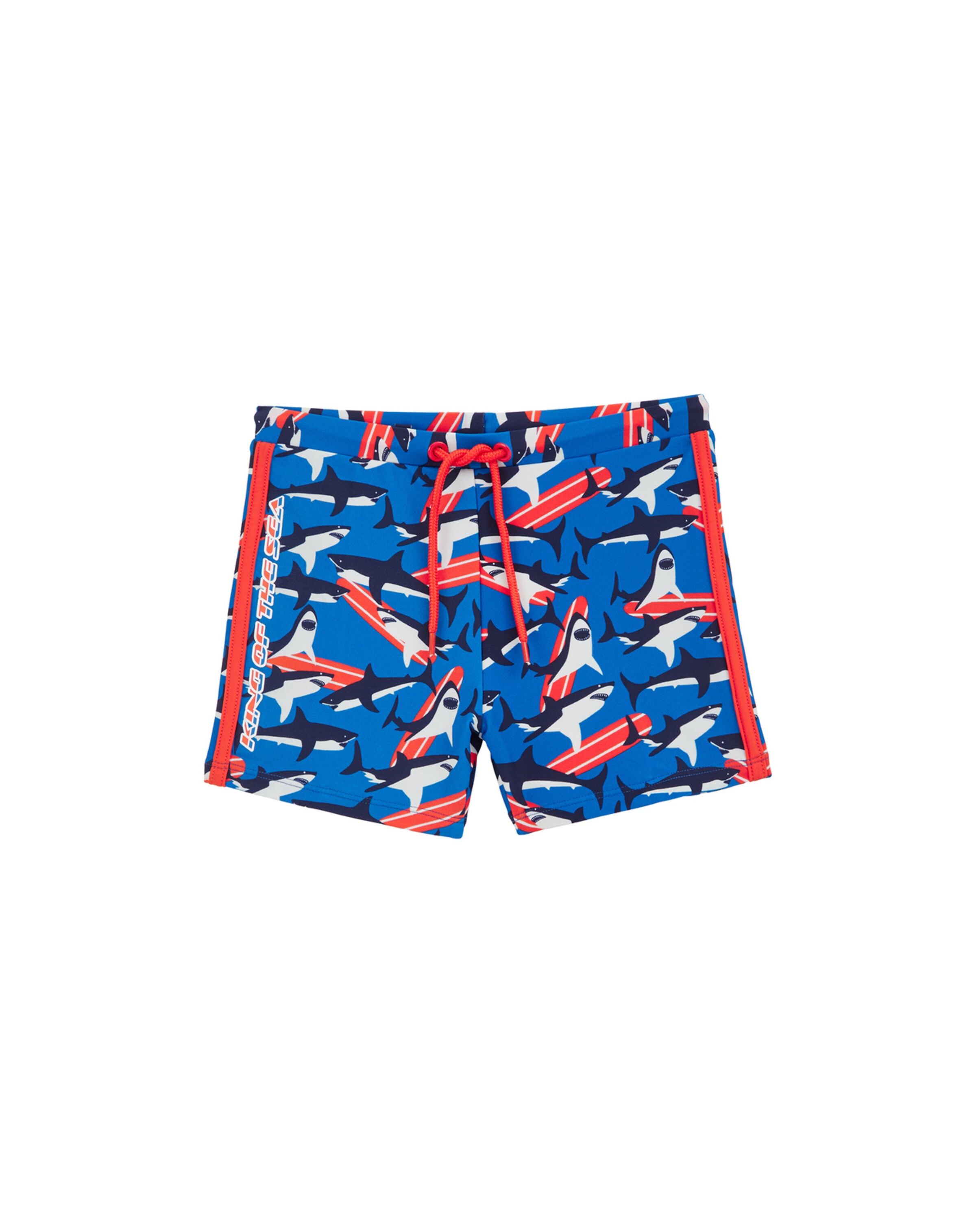 WE Fashion Plavecké šortky – modrá: přední strana