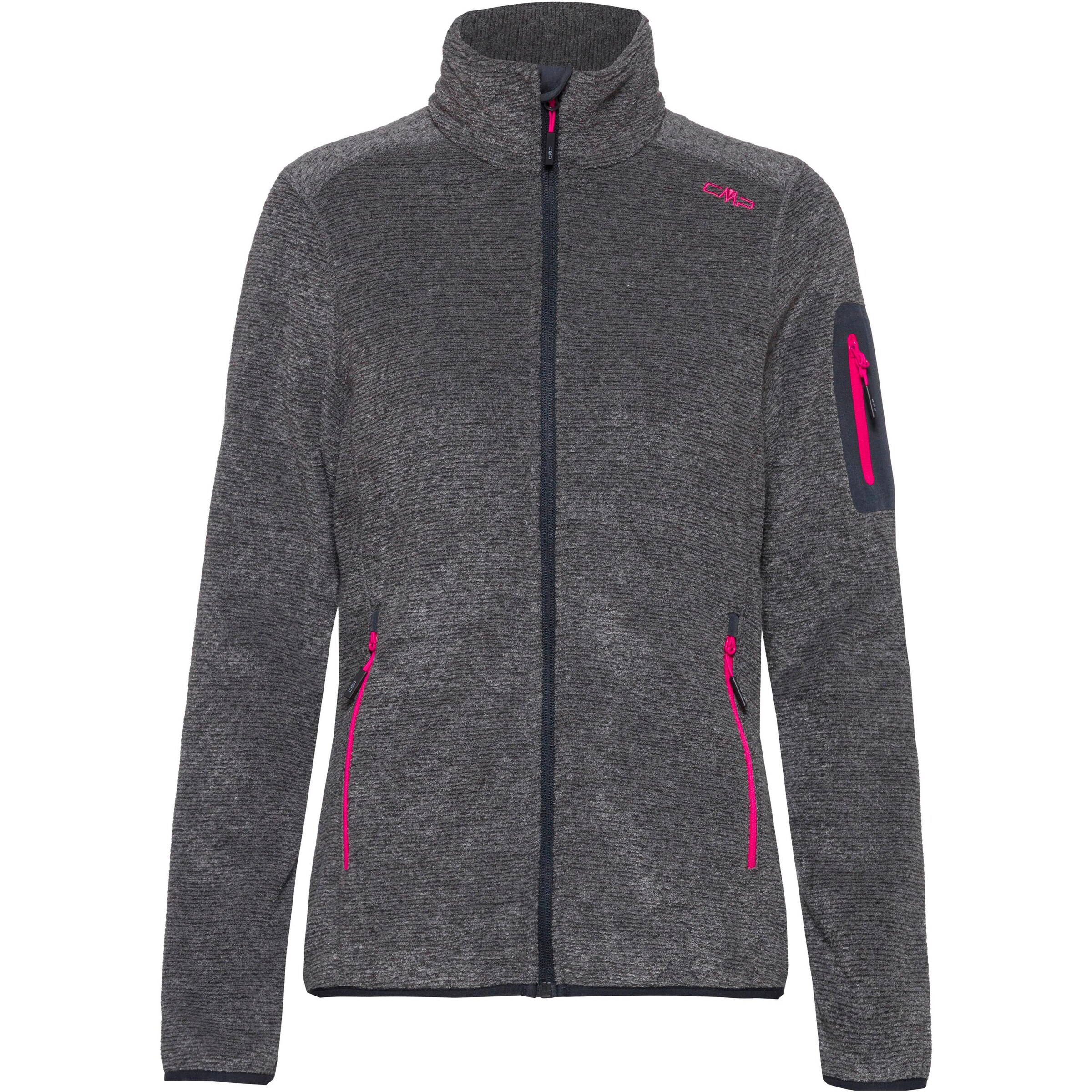CMP Funktionsfleecejacke in Grau: Vorderseite