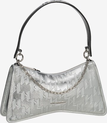 Karl Lagerfeld Handbag 'Seven Element' in Silver: front