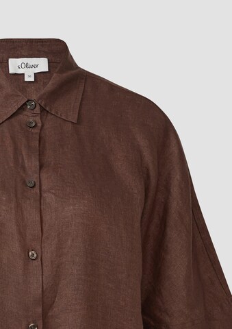 s.Oliver Blouse in Bruin