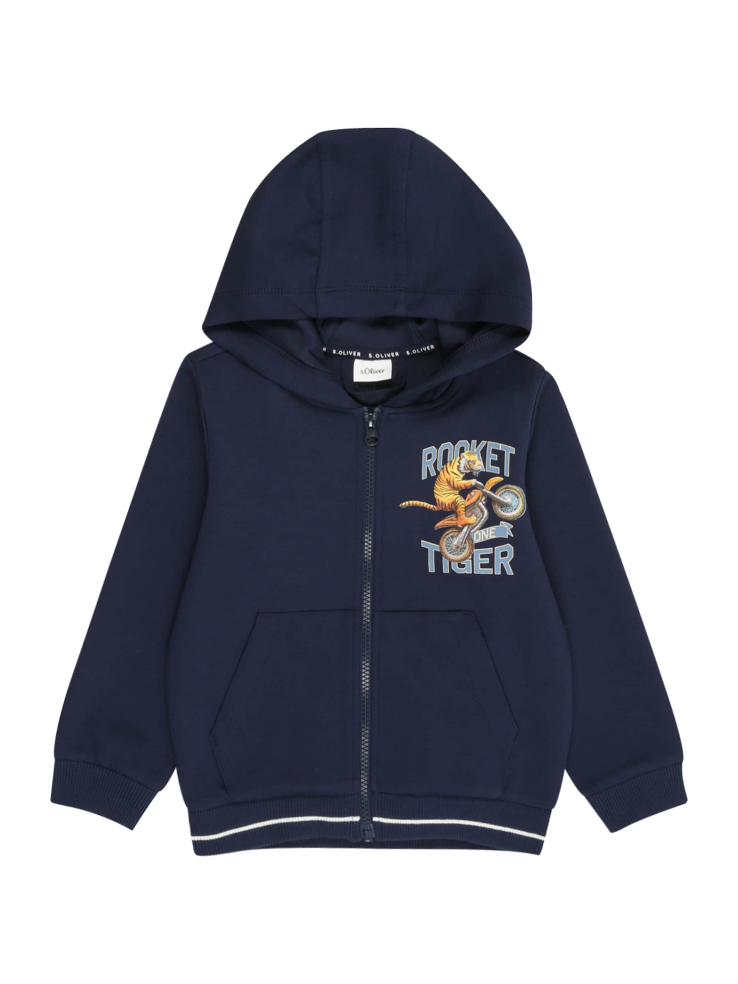 s.Oliver Bluza rozpinana w kolorze niebieski: przód