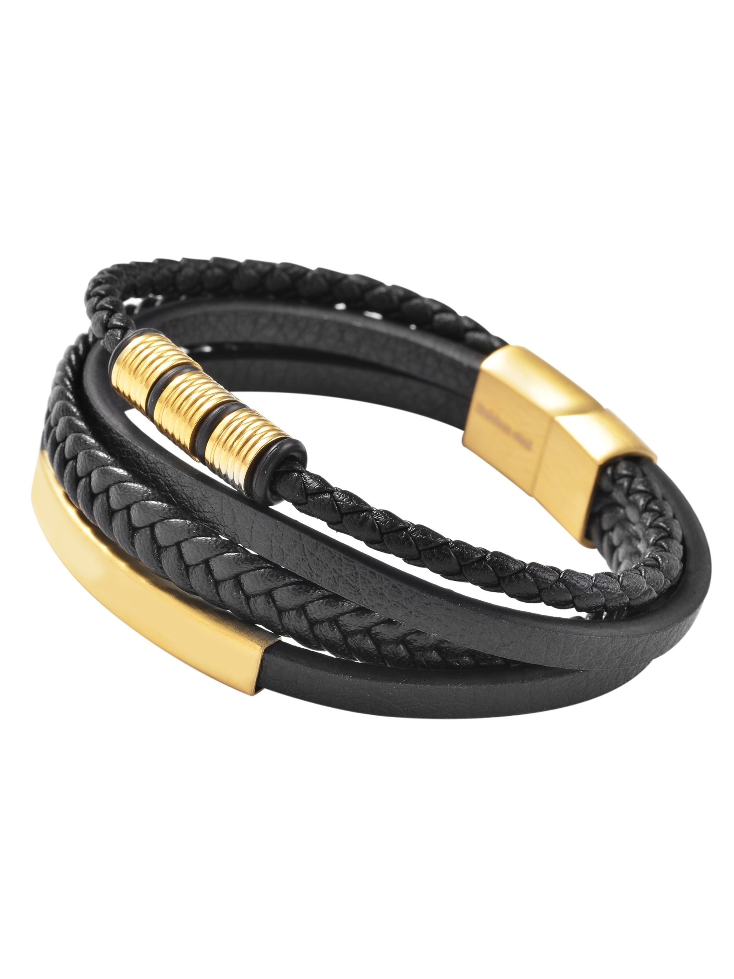Akzent Bracelet 'Jinte, Ionenplattierung' in Black: front