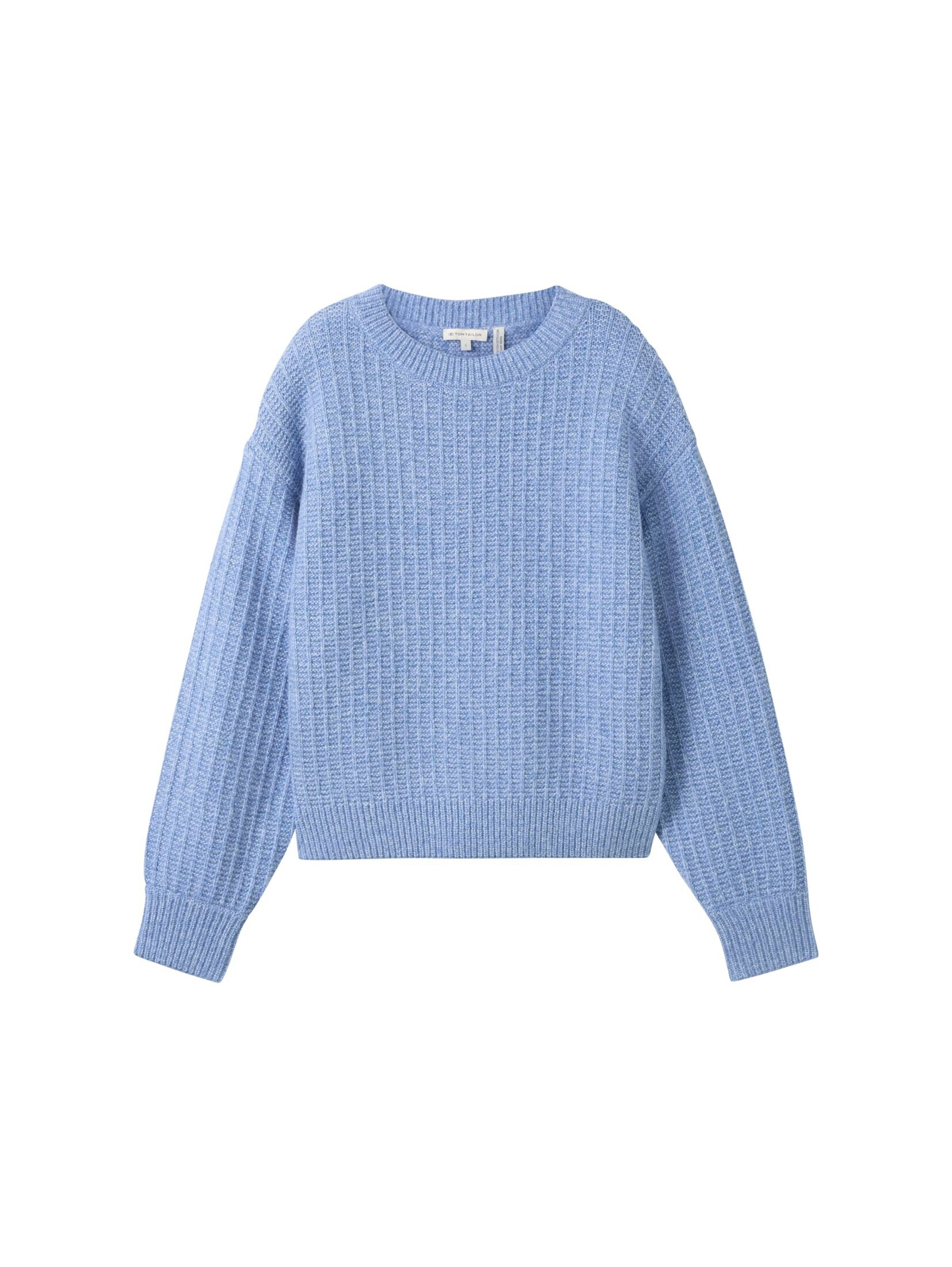 TOM TAILOR Strickpullover in Blau: Vorderseite