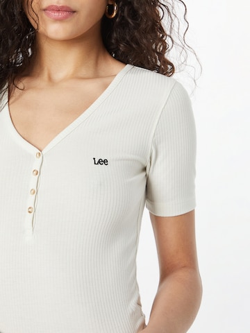 Lee قميص بلون بيج