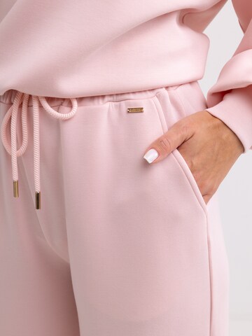 Wide Leg Pantalon 'Lunarap' BIG STAR en rose