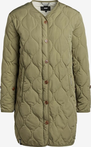 khujo Between-Seasons Coat in Green: front