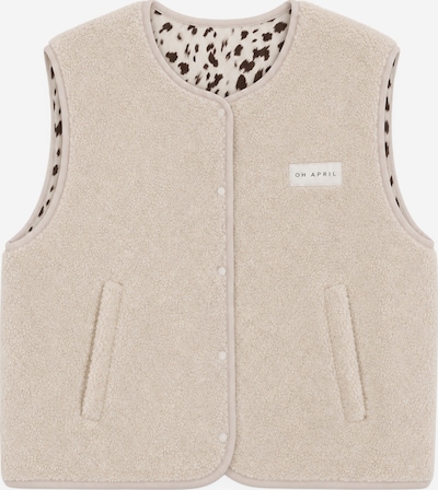 OH APRIL Vest 'Magnolia' in L in Brown / Wool white, Item view