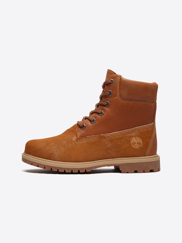 TIMBERLAND Šnurovacie členkové čižmy - Hnedá