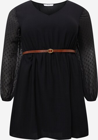 Robe 'Aurea' ABOUT YOU Curvy en noir : devant