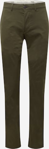 Coupe slim Pantalon chino 'Stoke' SELECTED HOMME en vert : devant