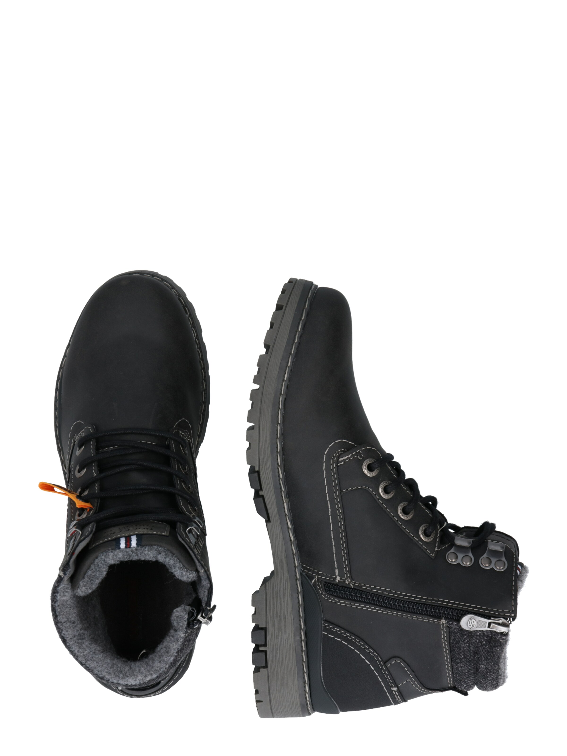 Dockers by Gerli Gležnarji z vezalkami | črna barva