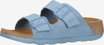 FLY LONDON Mules in Blue: front