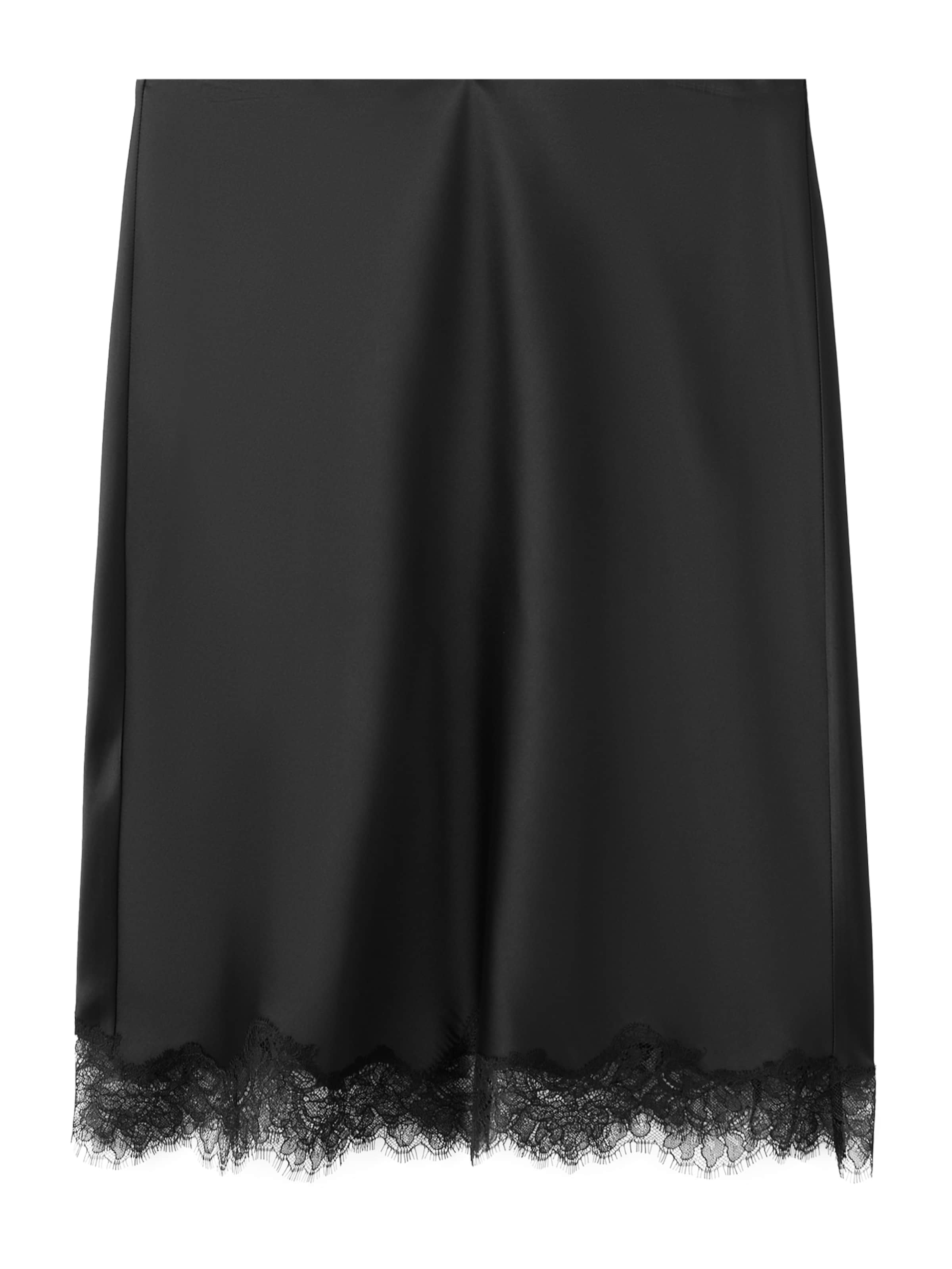 MANGO Sukně 'SELENA' – černá: přední strana