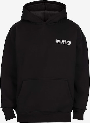 Dropsize Sweatshirt 'Hustle' in Zwart: voorkant
