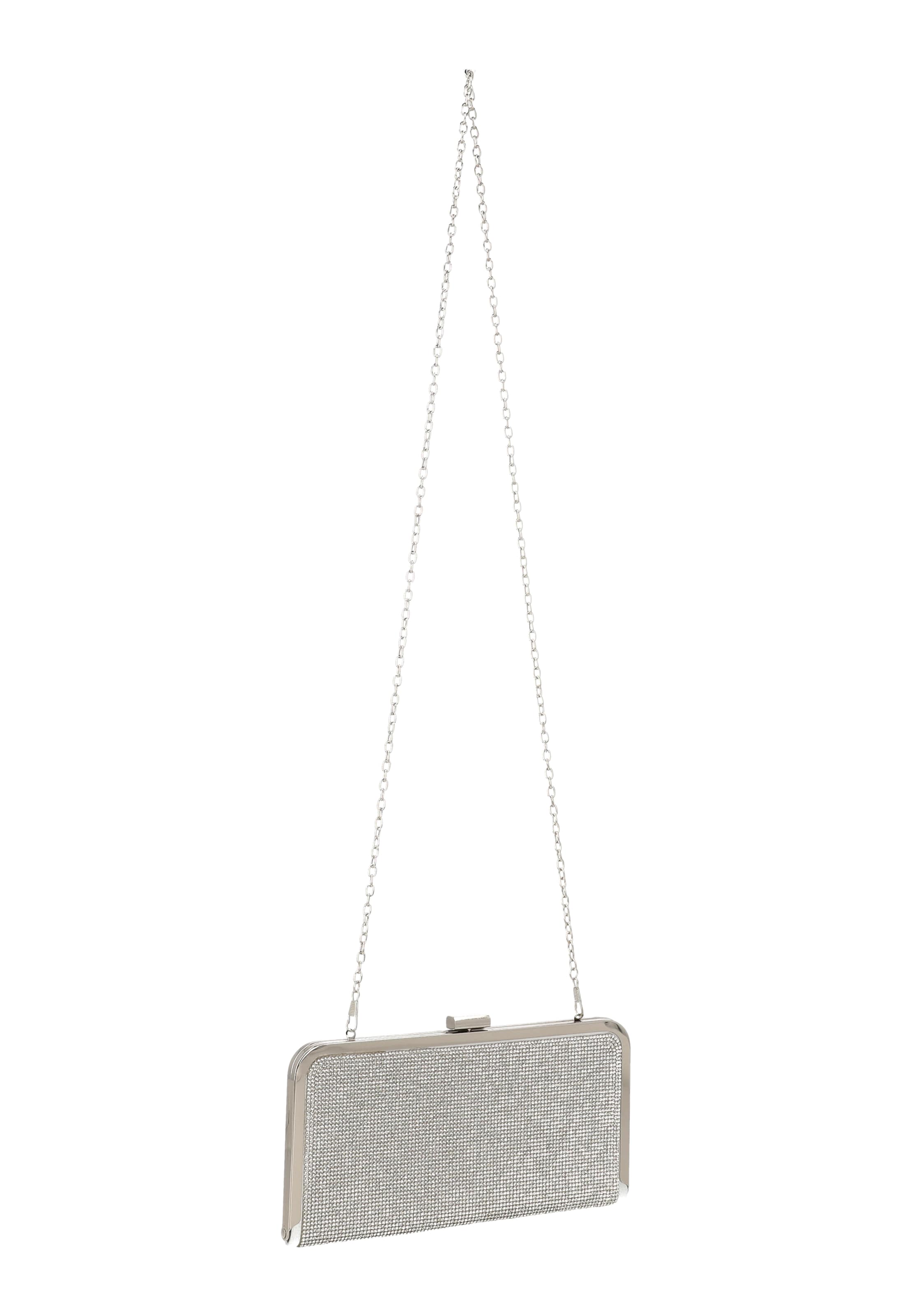 faina Clutch in Silver