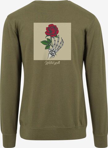 MT Men Sweatshirt 'Wasted Youth' in Green