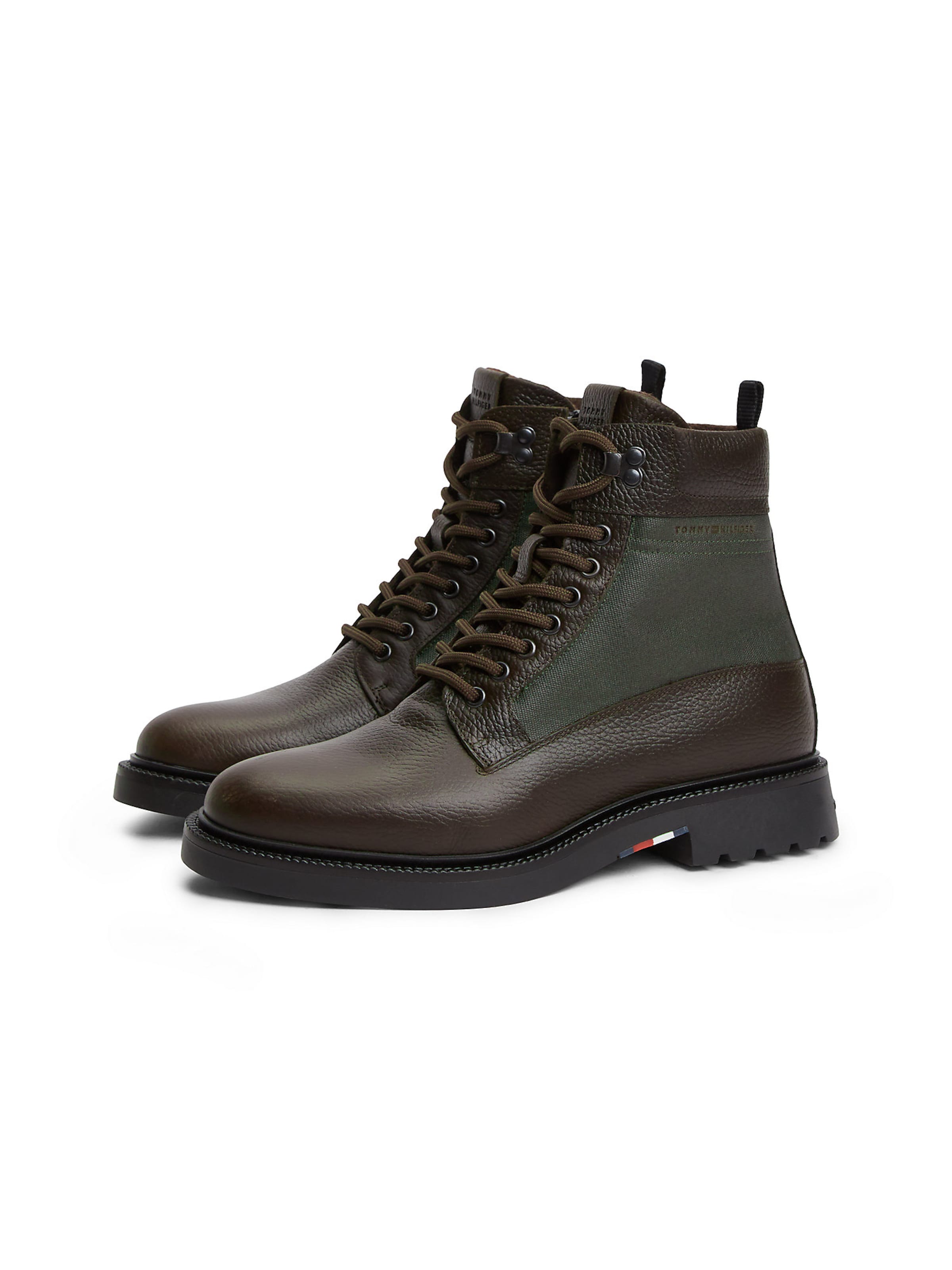 TOMMY HILFIGER Schnürboots in Braun