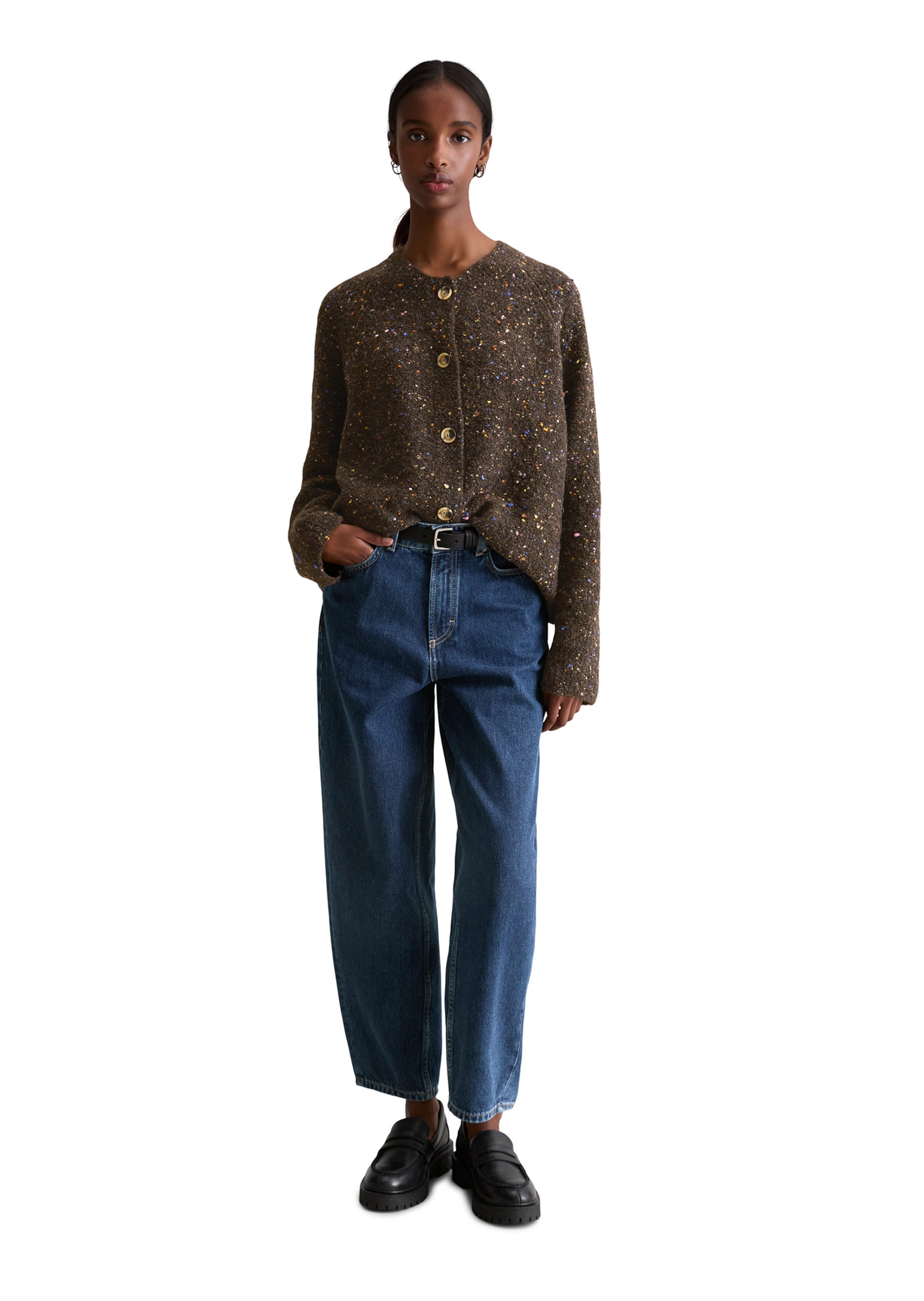 Marc O'Polo DENIM Strickjacke in Braun